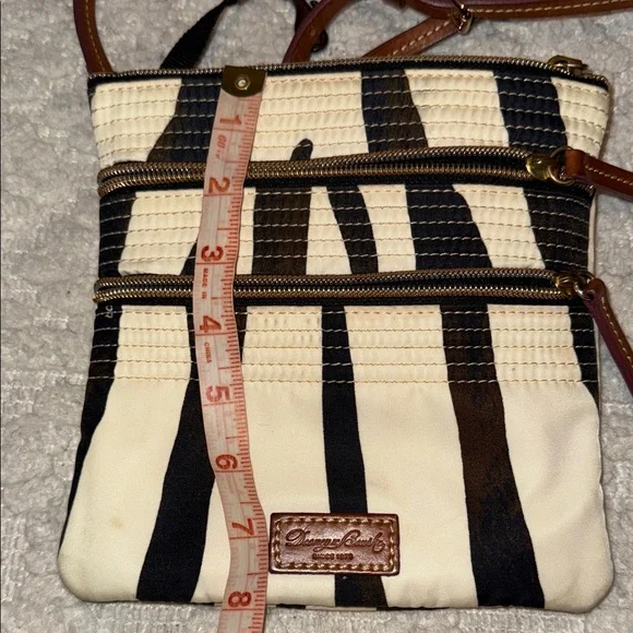 Dooney Burke Zebra Print Crossbody Bag - Picture 6 of 8